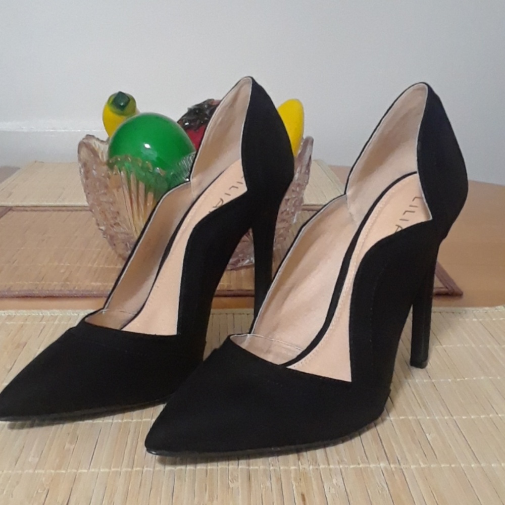 Women's Seude Upper Pointed Toe Heels